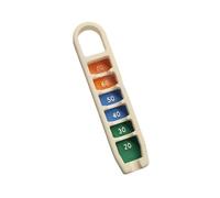 Medidor de altura de camisetas de golf, elevador, ajustador portátil, colocación precisa, herramienta de medición de 20 a 70 mm, para ajustes consistentes de columpios, posicionador de altura