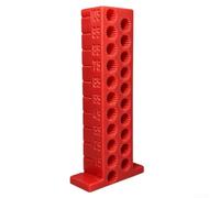 Medidor de altura de carpintería impreso en 3D de 5 a 105 mm, regla de marcado de precisión para bricolaje, carpintería, herramienta cepilladora, rojo, naranja, blanco, amarillo (rojo)