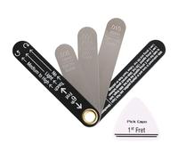 Medidor de altura de cuerda de guitarra multifuncional adecuado para práctica doméstica, configuración profesional y mantenimiento de instrumentos, herramienta de medición de alivio de cuello de