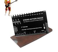 Medidor de altura de cuerdas de guitarra - Instrumentos de ajuste de guitarra Lutai,Gauge para configuración de acción cuerdas eléctricas bajo casa viaje al aire libre profesionales y aficionados