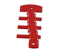 Medidor de altura de sierra de mesa de aleación de aluminio para medición de profundidad de enrutador de 3 a 26 mm, herramienta de taller de acabado rojo para carpintería y necesidades de calibración