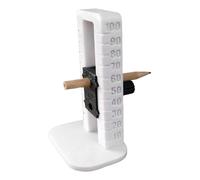 Medidor de altura - Herramienta compacta portátil de marcado preciso para configuración de mesa, aleación de aluminio, escala imperial métrica, posicionador de dibujo de línea vertical, bloque de