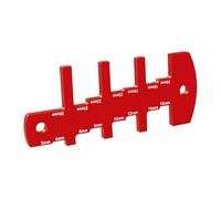 Medidor de altura para sierra circular, medidor de precisión altura profundidad sierra sobre mesa, regla de medición compacta para carpintero con lecturas precisas