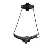 Medidor de ángulo Aileron de aleación de aluminio para modelo de avión de ala fija RC, inclinómetro de 0 a 50 grados con lecturas de doble cara, negro 20 x 16 x 2,5 mm