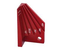 Medidor de ángulo - Bloque de esquina Woodpeckers 6,3 x 2,5 cm, fácil de transportar | Bloque de medición para sierra circular, transportador de ángulo para manualidades, obras y talleres de