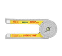 Medidor de ángulo de 360 grados Goniómetro transportador de plástico de ingeniería de alta precisión Herramienta de medición interior exterior para bricolaje Construcción de