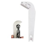 Medidor de ángulo de Broca de 118 Grados, Medidor de Afilado de Broca de Acero Inoxidable, Herramientas de Afilador de Taladro Angular