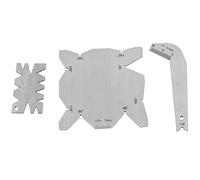 Medidor de ángulo de brocas, Akozon 3Pcs Medidor de ángulo de broca Dirll Afilador Herramientas S/S Medidor de ángulo