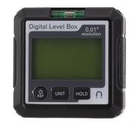 Medidor de ángulo de nivel digital con base magnética, inclinómetro transportador electrónico 4x90° para carpintería y uso automotriz, ABS Mater(F)