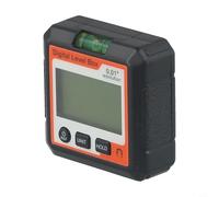 Medidor de ángulo de nivel digital con base, transportador electrónico inclinómetro 4x90° rango de medición para carpintería y reparación de automóviles, ABS Mater(D)