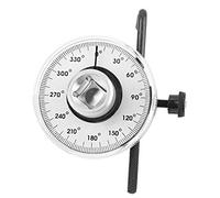 Medidor de ángulo de torsión de 1/2 pulgada, herramienta de rotación de ángulo de escala de 360 grados para reparación de equipos pesados de automóviles y camiones