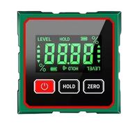 Medidor De Ángulo Digital Magnético,Transportador De Nivel LCD Magnético De 4 Lados | Medidor De Ángulo Con Carga USB | Para Trabajos Al Aire , Taller, Construcción, Carpintería, Hidráulica