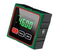 Medidor de ángulo digital | Nivel magnético LCD con 4 lados, medidor de ángulo con carga USB - Para trabajos al aire, taller, construcción, carpintería, fontanería, electricista y uso doméstico