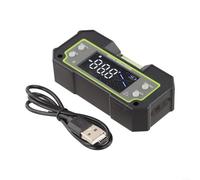 Medidor de ángulo digital: pantalla de lectura doble, puerto USB-C recargable, transportador de alta precisión para taller e ingeniería (DC170W)