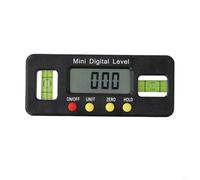 Medidor de ángulo electrónico de nivel digital con base magnética, transportador de 100/150/200 mm para medición de ángulo absoluto y relativo, pantalla de 4 unidades (100 mm)