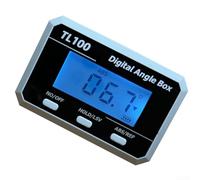 Medidor de ángulo horizontal digital TL100 con modo ABS/REF, bloqueo de datos y batería recargable por USB para mediciones precisas de pasos y pendientes