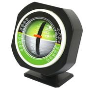 Medidor de ángulo inclinómetro con luz LED, medidor de pendiente automático del vehículo y declinómetro para condiciones de carretera y seguridad de conducción, compacto