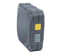 Medidor de ángulo inclinómetro digital, transportador electrónico portátil de rendimiento de 4 x 90° para carpintería y construcción, 6,5 x 6,5 x 2,4 cm, color gris