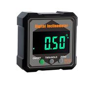 Medidor De Ángulos Digital De Rotación Automática Con Pantalla Retroiluminada Modo De Medición Doble Base Magnética Para Carpintería Inclinómetro Digital