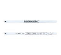 Medidor de anillo de 2 piezas para medir anillos de tamaño de anillo de Reino Unido y Estados Unidos, medidor de tamaño de anillo, Madera