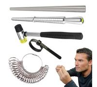 Medidor de Anillos | Cinta Métrica para Medir Dedos y Joyas,Aro para Determinar la Talla de Anillos - Cinta Métrica Para Dedos Con De Goma Para Hombre Joyería Medición Hogar