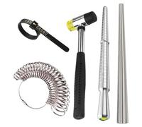 Medidor de Anillos | Herramientas de Medida para Joyería,Medidor De Talla De Anillos - Cinta Métrica Para Dedos Con De Goma Para Hombre Joyería Medición Hogar