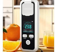 Medidor de azúcar inteligente, portátil para refractómetro BRIX 0-32% de rango digital probador de alcohol de frutas con compensación de temperatura IPX6 impermeable para bebidas miel (JBM-10)