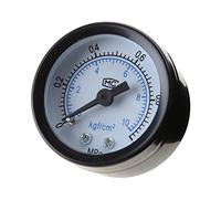 Medidor de baja presión de montaje trasero de rosca de 1/4 pulgadas, medidor de presión a prueba de roturas para aire, aceite, agua