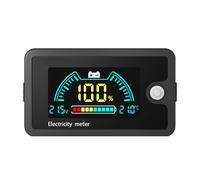 Medidor de batería digital de voltaje amplio de 8-100 V Monitoreo real Diseño de conexión rápida para motocicletas Equipo para exteriores Indicadores de batería de motocicleta