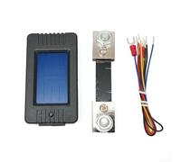 Medidor de batería LCD CC con pantalla de 9 funciones (0-200V/0-100A/0-20kW/0-1000AH) para RV, sistemas de energía solar y uso automotriz - Termi a presión