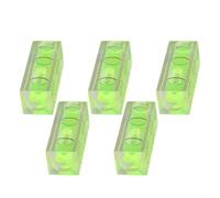 Medidor de burbujas compacto para nivel de burbuja de 40 mm para tareas de alineación de renovación del hogar, acrílico, 10 unidades (5 piezas)
