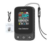 Medidor de calidad de aire interior | Detector portátil de dióxido de carbono, medidor de aire alimentado por batería con temperatura y humedad para casa, habitación, coche, hotel, escuela