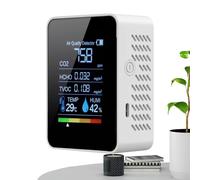 Medidor De Calidad del Aire, Detector Portátil De Aire, Monitor Portátil con Pantalla Clara para Seguridad Detección En Dormitorios Dióxido De Carbono Hogar