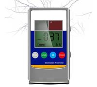 Medidor De Campo Electrostático Portátil, Probador De Electricidad Estática 0-20KV Con Alineación LED, Detector Antiestático Sin Contacto Con Pinza De Tierra Para Caucho Fibra Plástico Laboratorio