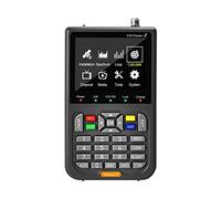 Medidor de Campo TDT, Medidor de señal de satélite digital actualizado TV DVB-S/S2/S2X receptor Sat Detector 4000mAh buscador de señal de satélite de gran capacidad ,para configurar antena parabólica