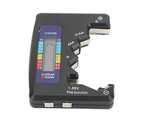 Medidor de Capacidad de Batería Digital Probador Pantalla LCD Universal D C N AAA AA 9V 1.5V Analizador de Batería de Celda de Botón Compatibilidad con Verificación de Baterías (negro)