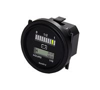 Medidor de capacidad de batería HonorMeet 12V / 24V 36V 48V / 72V, indicador de nivel de batería de plomo ácido, recordatorio de carga, horas TOT reiniciables para el mantenimiento del carro