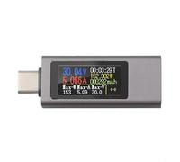Medidor de carga USB C 2302C con carcasa de aluminio y construcción resistente a caídas para uso en campo en pruebas de cargadores y adaptadores de bancos de energía