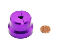 Medidor de carrete de aleación de aluminio para Slx Dc Half Moon Cap M7 S Baitcasting Water Drop Wheel Control de tensión con junta tono plateado (púrpura)