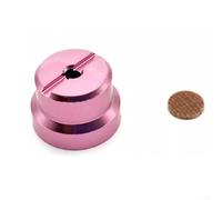 Medidor de carrete de aleación de aluminio para SLX DC, tapa de media luna M7 S, accesorio de carrete de cebo compatible con ruedas de caída de agua, herramienta de medición de aparejos de pesca (rosa