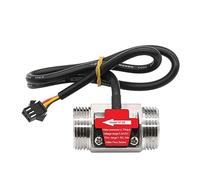 Medidor de caudal de agua, 1/2 "3/4" 1 "1-1/2" 2 "Sensor de flujo de agua 1.75MPa Sensor Hall medidor de flujo de turbina DC5~18V utilizado for medir el flujo del medio,Medición de precisión(DN20)