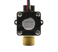 Medidor de caudal de agua Caudalímetro Sensor de caudal Hall Indicador Contador Caudalimetro Calentador de agua 1-30L/min 1.75MPa 4.5-18V