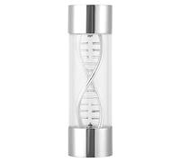 Medidor de caudal de agua con rosca hembra G1/4, medidor de flujo de refrigeración por agua de diseño espiral, cuerpo de acero inoxidable 304 y rodamiento cerámico para sistemas de (Plata)
