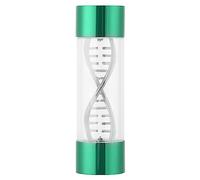 Medidor de caudal de agua con rosca hembra G1/4, medidor de flujo de refrigeración por agua de diseño espiral, cuerpo de acero inoxidable 304 y rodamiento cerámico para sistemas de (Verde)
