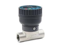Medidor de caudal de agua, Medidor de flujo Digital de acero inoxidable RS485 transmisión de señal remota medidor de flujo de tubería de líquido de alta precisión Sensor de flujo de agua(DN15)