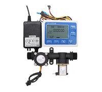 Medidor de caudal de agua, Pantalla digital Flujo de flujo de agua Flujo Cuantitativo Controlador Flujo Sensor de flujo Solenoide Válvula Integrada Válvula Uso for controlar y mostrar flujo de líquido