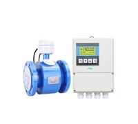 Medidor de caudal ultrasónico, caudalímetro electromagnético dividido, for tuberías de aguas residuales industriales, de acero inoxidable, anticorrosión, inteligente, DN80.(Dn15 Ptfe)