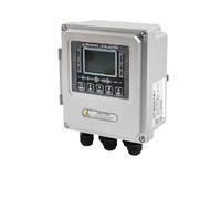 Medidor de caudal ultrasónico de canal abierto sin contacto, sensor de agua de 24 V for montaje en pared con pantalla LCD Lecturas precisas