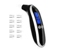 Medidor de cetonas de grado profesional, analizador de aliento digital de cetonas, con 10 boquillas, color negro