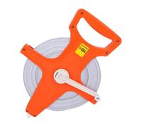 Medidor de cinta métrica de fibra de vidrio con carrete abierto, para campo deportivo, ingenieros al aire libre, carrete de medición de fibra de vidrio retráctil